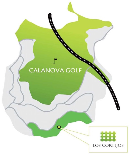 Los Cortijos Situation to Calanova